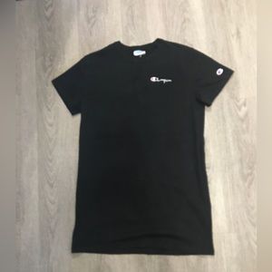 Champion Brand Black Cotton Shirt Dress